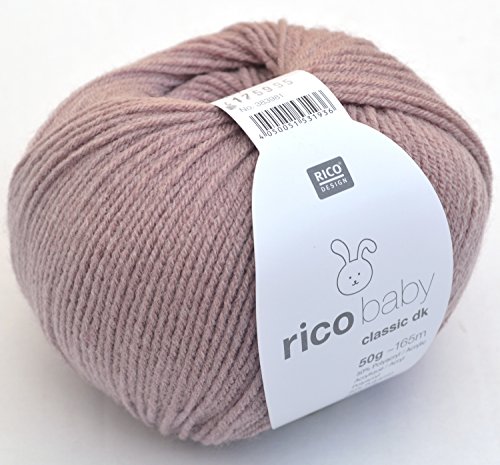 Rico Design rico baby classic dk Strick- und Häkelgarn Babywolle altrosa - 2