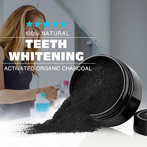Natürliches Aktivkohle Zahnaufhellung mit Aktivkohle Pulver 30g Holeider ( activated charcoal teeth whitening ) - 7