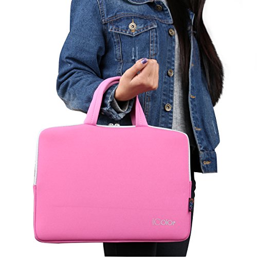 iColor Netbook- und iPad- Tasche Notebooktasche Laptoptasche Schutzhülle für Größe 9,7 10 10,2 Zoll) mit Tragegriff - 5