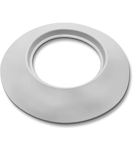 10 Anelli Copritubo In Plastica PP – Diametro 63 Mm – Bianco, A Clip – Per Tubi Sotto Lavello, Radiatori, Riscaldamento E Rubinetti