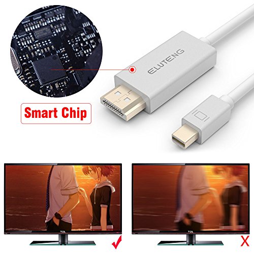 ELUTENG Mini DisplayPort zu HDMI Adapter Kabel 4K Vergoldet Mini DP auf HDMI Male für TV, Projektor, Monitor - 4