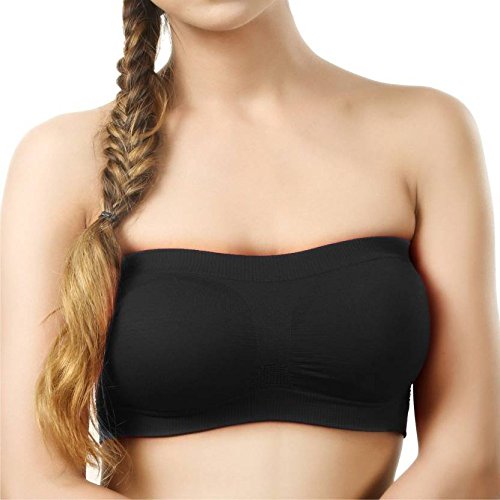 Womens Tube Bra, Multicolor Wirefree, Strapless, Non Padded (Fit best Size 28 to 36 ) (Pack of 1) RS.99 (50.00% Off) - Amazon