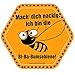 Produktbild Ich bin die Bi Ba Bumsebiene Imker Bienen Honig Aufkleber Autoaufkleber Sticker Vinylaufkleber Decal