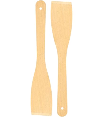 Set Di 2 Cucchiai Da Cucina In Legno Di Faggio | 30 Cm | Ecologici E Sostenibili | Non Graffiano Pentole - Foto 4