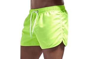 HAXNOHEY Bañadores Hombre Secado Rápido Playa Pantalones Cortos de Baño con Bolsillos Cordón Bañador Multicolor