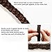 FESHFEN Long Cute Fishtail Braided Ponytail Clip in/on Braided Rope Hair Chignon Drawstring Braid Fishtail Plait Ponytail Hair Extensions Hairpiece 50cm 19 Inch 130g F1/Burg Black & Burg Forested