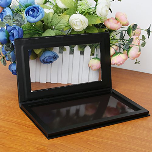 Leer Magnetische Lidschatten-Palette Make-up Kosmetische DIY Palette Matt Schwarz - 6