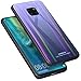 Produktbild AVIDET Huawei Mate 20 Pro Hülle, 2-in-1 Soft Silikon TPU mit Gehärtetem Glas Back Cover Case Silikonhülle für Huawei Mate 20 Pro (Schwarz-Grau)