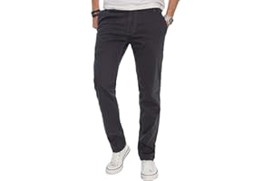 ALESSANDRO SALVARINI Męskie spodnie chinosy z materiału chinosy Regular Fit AS016