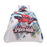 100% algodón turco Spiderman Single/Twin 100% Cotton Bedding Quilted Bedspread/Coverlet Set 3 Pcs