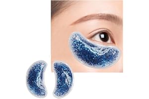 FYBIDA Gel pour les Yeux Pack de Gel de Compresse pour les Yeux pour Soulager la Fatigue des Cernes Coussin de Gel pour les Yeux Réutilisable pour la Thérapie par le Froid Chaud