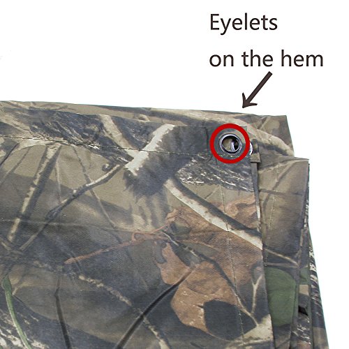 Aodoor Regenjacken Regenponcho wasserdicht regenmantel für die Jagd Camping, Freizeit Regenmantel, Baumblatt Camouflage Rain Poncho - 4