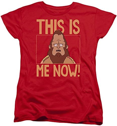 BOBS BURGERS This Is Me Womens Short Sleeve Shirt Red 2X