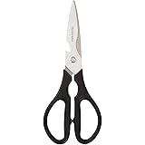 Amazon Basics Multifunktions-Küchenschere, aus Edelstahl, Schwarz