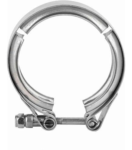 Pince Turbo à Bande V Universelle 2,5 Pouces 63mm - Collier Serrage Tuyau Échappement Turbo Voiture Moto
