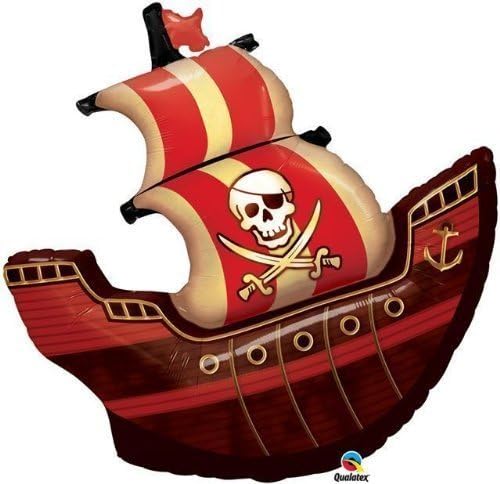 Pirate Ship 40" Foil Helium Balloon - Pirate Party