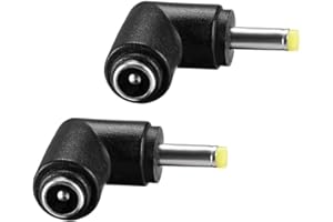 helpers lab Adattatore angolare a 90 gradi, 4,0 mm x 1,7 mm, maschio a 5,5 mm x 2,1 mm, femmina ad angolo destro per CCTV Korg Volcas e Merh – 2 pezzi