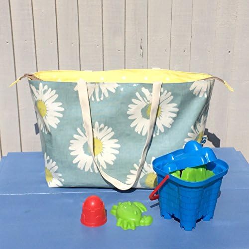 Large beach bag,Travel bag, oilcloth weekend bag, family tote, honeymoon gift, gift for best friends birthday, swim bag
