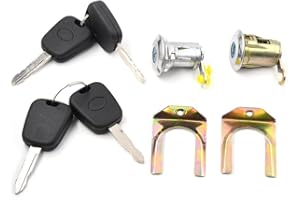 CANJPTON Compatible con Citroen C1 para Peugeot 107 para Toyota Aygo Juego de llaves cilíndricas para cerradura de puerta cilíndrica 9170.Y8 1608746380