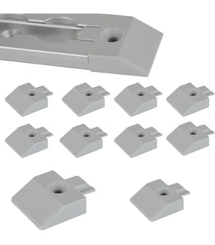 Rail D'Arrimage Avion Aluminium 2x1m - Semi-Circulaire Argenté Anodisé - 8 Œillets & 8 Embouts - Pour Remorque, Fourgon, Camping-Car