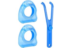 UENXRXE 1 Articulo Porta hilo dental en forma de Y y 2 cajas de hilo dental en espiral de 50M, enhebradores de hilo dental multifuncionales de limpieza profunda,hilo dental con mango