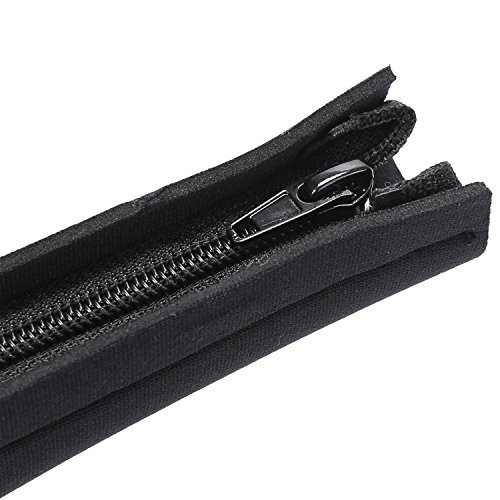 LEADSTAR 2er Pack 100 cm Kabelschlauch Flexible Neoprene Kabelkanal Kabel Management mit Reißverschluss Schwarz - 3