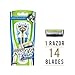 Dorco Pace 6 Plus Razor for Men: Ultra-sharp six blade Design – Pivoting Head for Maximum Coverage – Built-In Fine Sculpting Trimmer – Lubrication Strip with Aloe and Vitamin E – 14 Blades + 1 Handle
