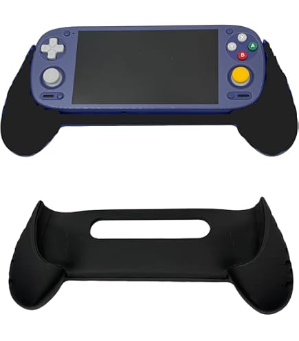 Hundor Grip Cover Case pour Retroid Pocket 4/4 Pro, Coque Ergonomique réversible, Coque de Protection en PLA+ TPU, Coque Retroid Grip pour Console de Jeu RP4, Accessoires