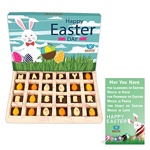 Bogatchi Easter Chocolate Eggs, 240g (12 Pieces, with Free Easter Greeting Card)