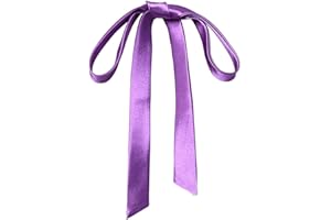 SYAYA Women Long Silk Bow Tie, Ladies Satin Self Necktie/Ribbon BowTie For T-shirt Decoration Mother's Day Gift W-B-T1