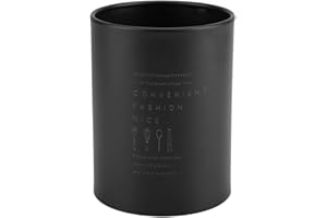 HONGZER Tenedor del utensilio de cocina, Organizador de utensilios de cocina de estilo del norte de Europa, Organizador de palillos, tenedor y cuchara para encimera, Decoración de cocina, 3.9"x 5.1"(negro)