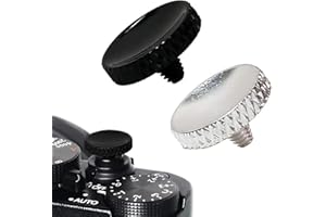 UENXRXE 2 Stück Kamera-Auslöser aus Aluminiumlegierung mit Gummiring für Fuji Kameras der,auslöseknopf für fuji（11.5mm）