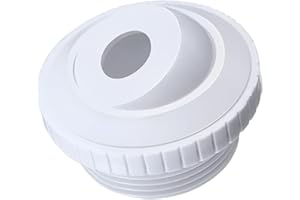 FZQBEY Pool zubehör, Pool Einlaufdüse, Schwimmbaddüse, Pool Augapfel Düse, Pool Auslassdüse, Rücklaufdüse Universal, kompatibel mit 3/4 Zoll Gewinde, Rückstrahl mit weißer Öffnung (1 pcs)