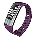 Produktbild Smart Band G20 / Sport - Fitness Armband mit Pulsmesser / Activity watch Tracker Wasserdicht IP67 - Lila