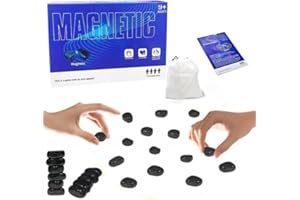Magnetspiel, 20 Stück Magnet Spiel, Magnetisches Schachspiel,Magnet Schach, Schachspiel Magnetisch, Magnete Spiel,Tragbares Magnetschach-Party Für Familientreffen