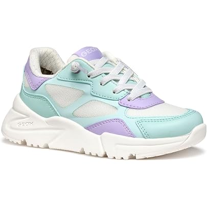 Scarpe Da Ginnastica Geox J Fastics Per Bambine - Sneakers Running, Tomaia In Sintetico, Traspiranti