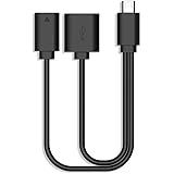 Rii F1 Micro USB Host OTG Adapter Cable Micro USB to USB For Smart TV Compatible with Rii Keyboards Logitech Keyboards and Nintendo Switch SNES NES Classic