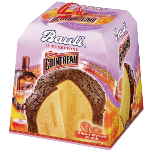 Preisvergleich Produktbild Bauli il Panettone mit Cointreau Cremefüllung, italienischer Hefekuchen für Weihnachten, Weihnachtskuchen, Gebäck, 800g