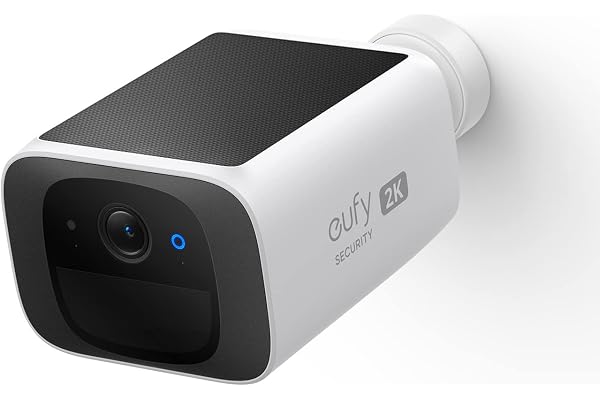 eufy Security, eufy Camera Surveillance WiFi exterieure sans Fil Solaire SoloCam S220, résolution 2K, Compatibile avec Alexa, Wi-FI 2,4 GHz, sans Frais Mensuels