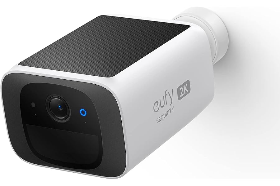 eufy Security überwachungskamera aussen S220 SoloCam, 2K Auflösung, Nonstop Power mit Solar, 2,4 GHz WLAN, ohne ABO, ohn