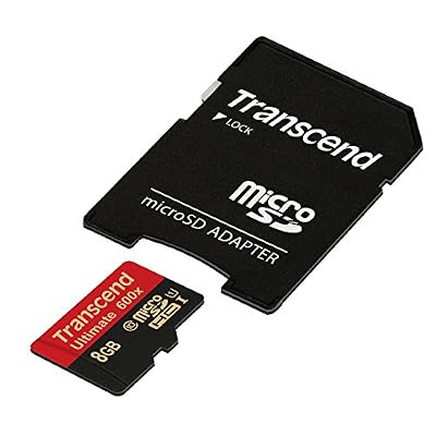 Transcend Carte Mémoire microSDXC 8 Go Classe 10 UHS-I 600x (Ultimate) TS8GUSDHC10U1