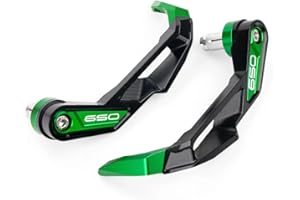 CCYYMOWOK Motorcycle Handlebar Protector Accessories For Kawasaki Ninja 650 Ninja650 Z650 2017-2024 2025 Hand Guard Guard Motorcycle Handlebar Brake Clutch Lever Guard Aluminum (Green)