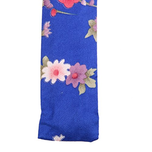 Gazechimp Seiden Schmetterling Sakura Faltbar Handfächer Klappfächer Fächer mit Taschen Beutel Blau - 6