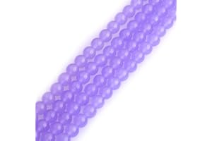 GEM-INSIDE CREATE YOUR OWN FASHION Sweet & Happy Girl'S Store 8mm Edelstein Light Purple Jade Perlen Strang 15 Zoll Schmuckherstellung Perlen
