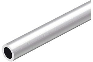 sourcing map 6063 Aluminio Redondo Tubo 300mm Longitud 12-13mm OD Seamless tubos rectos de aluminio ID de 8 mm x 12 mm de diámetro exterior