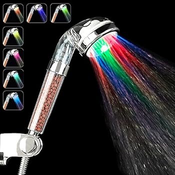 Soffione doccia con filtro ionico ad alta pressione. Soffione doccia con filtrazione a tre livelli e filtro in cotone PP sostituibile. Soffione doccia anticalcare rimovibile a risparmio d'acqua