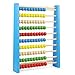 Popamazing Childrens 11.6Lx 8.7Wx 1.9"H Large Wooden Bead Abacus Counting Frame Educational Maths Toy