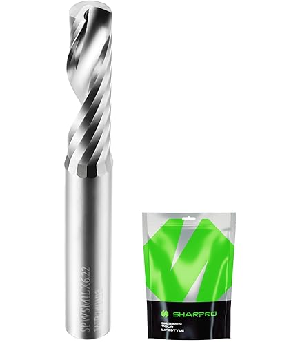 JIANXING Carbide Square End Mill For Aluminum, Copper Alloy, Plastic, 1/2" End Mill Bits, 3