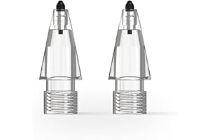 Metapen 2 Pack Air-Flex Punte Compatibili con Apple Pencil 1ª/2ª Gen,Pro,USB-C,Air 8 Pro/Pro X,Tips per Apple Pencil a Punte Morbide, Silenziose, Senza Danneggiare lo Schermo, Precisione e Sensibilità