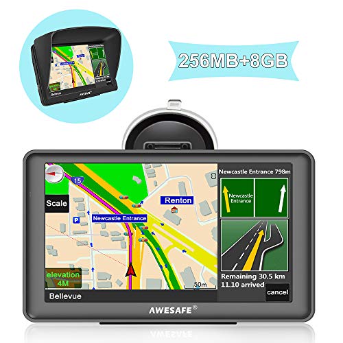 GPS para Coche con Pantalla Táctil HD de 7 Pulgadas Nüvi Reproductor Multimedia Navegador GPS con Mapa de Europa